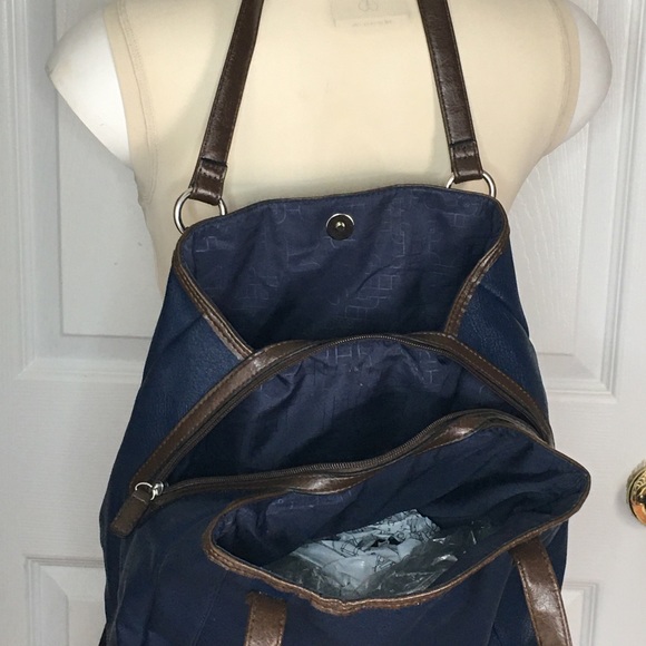 Navy & Brown ROSETTI Shoulder Bag/Satchel - Picture 5 of 6